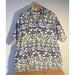 LA LEELA Casual Button Up Short Sleeve Hawaain Beach Shirt Men Size XXL